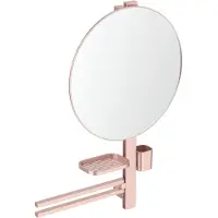 Ideal standard Combinación de accesorios Alu+ Beauty Bar, modelo L800, con espejo de 50 cm de diámetro