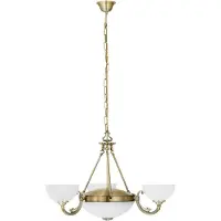 Eglo Savoy, Montaje fijo, Bronce, Blanco, Metal, Vidrio, IP20