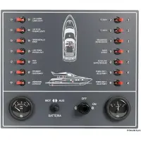 Osculati Panel De Control De Interruptores Térmicos Para Barco Magnético 327x285 Mm