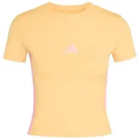 Adidas - Women's 3-Stripes SJ Baby Tee - Camiseta de manga corta size XS, beige