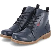 Rieker Botines con cordones navy / rojo carmesí