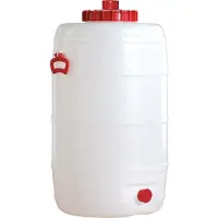 Graf bidón universal 125 L redondo de PE apto para alimentos