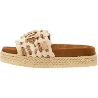 Mou para mujer. MU.SW451008K Sandalias monobanda beige (38), 1 a 3cm, Ninguno, Casual, outlet 2026.