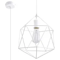 Sollux Lámpara colgante GASPARE, color blanco, 1xE27, 60W, metal, dimensiones: 100x25x25 cm, IP20, marca