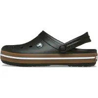 Crocs Zuecos marrón claro / negro / blanco