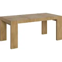 Itamoby Mesa extensible 90x180/440 cm, modelo Roxell, acabado Quercia Natura