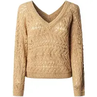 Pepe Jeans para mujer. PL7000113 Jersey Kiana beige (S), Casual, Acrílico, outlet 2026.