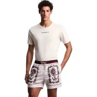 Emporio Armani para hombre. EM000583_AF20435 Bañador Estampado beige (L), Beachwear, Poliéster, outlet 2026.