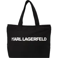 Karl Lagerfeld Shopper 'ESSENTIAL' negro / blanco
