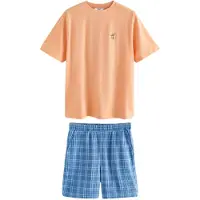 Next Pijama corto azul / azul pastel / verde / salmón