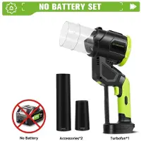 StarTech.com Soplador de aire - Soplador de mano inalámbrico - Motor sin escobillas - 5000 W - 38.000 RPM - Alta presión - Sin batería - Enchufe europeo - Color marrón