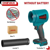 StarTech.com Soplador de hojas a batería - Turbina de alta potencia - Motor sin escobillas - Velocidad del aire de 400 m/s - 4000 W - Alta presión - Sin batería - Color rojo