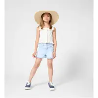 Michael Kors para niña. R30657 Top de popelina blanco (8años= 126cm), Algodón, Sin mangas / Tirantes, moda infantil, outlet 202