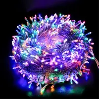 Lapamax Guirnalda de luces LED de 100 metros con 800 LEDs, 8 modos de iluminación. Ideal para decoración navideña en interiores, fiestas de Halloween, jardines y eventos. Color: Multicolor