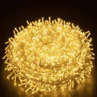 Lapamax Guirnalda de luces LED de 100 metros con 800 LEDs, 8 modos de iluminación, ideal para decoración navideña en interiores, fiestas de Halloween, jardines y eventos. Luz cálida