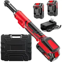OEM Atornillador de impacto inalámbrico, con un par de apriete de 80 Nm, 2 baterías recargables, con conexión de 3/8 pulgadas y voltaje de 21V