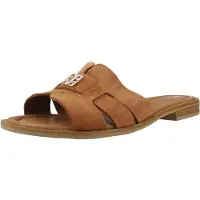 Carmela para mujer. 16306105-CAMEL Sandalias de Piel 163061 marrón (38), Plano, Serraje, Ninguno, Casual, outlet 2026.