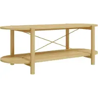 Syfax Mesa de centro madera contrachapada 110x48x40 cm