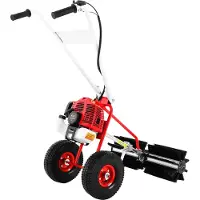 StarTech.com Escoba barredora a gasolina - Barredora manual - 43 cm³ - 1,27 kW - Motor de 2 tiempos, refrigerado por aire, monocilíndrico - Arranque por cuerda - Color rojo
