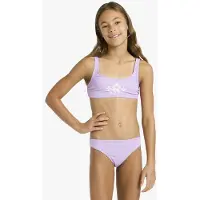 Roxy - Kid's Solid Active RG Bralette Set - Bikini size 7 Years, fucsia