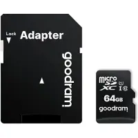 Goodram Tarjeta De Memoria Con Adaptador Micro Sd M1aa Cl10 Uhs-i 64gb