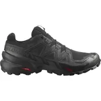 Salomon - Zapatillas de trail - Speedcross 6 Gtx Black/Black/Phantom - Talla 44 - Negro