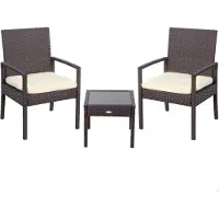 Aktive Dos sillones reclinables con mesitas, color negro. Color: negro. Talla única