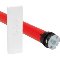 Superrollo Motor para persianas enrollables Rollladenmotor RM10MSB, para ejes de 40 mm, incluye mando a distancia inalámbrico, modelo SR20906