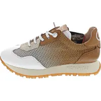 Hispanitas para mujer. BHV253869 Zapatillas Kansas blanco (36), Piel, Marrón, 3 a 5cm, Cordones, Casual, outlet 2026.