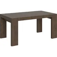Itamoby Mesa extensible de 90x160/264 cm, modelo Roxell, acabado en nogal