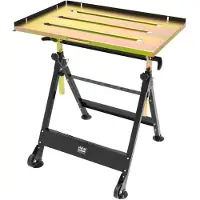 HBM Mesa de Soldadura, Inclinable y Regulable en Altura, 760 x 510 mm