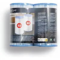 Intex Filtro 29012, tipo S2, para spa PureSPA, paquete de 2 unidades. Filtro para agua