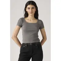 Levi's Essential Square Neck Tee Black Talla: S | Camisetas de Seda Outlet | Mujer | Negro