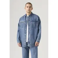 Levi's Twist Shacket Blue Talla: XXS | Camisas Casuales Outlet | Hombre | Azul