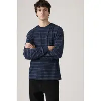Levi's Long Sleeve Graphic Authentic Tee Brown Talla: S | Manga Larga Outlet | Hombre | Marrón