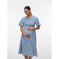 Mamalicious Vestido 'MLHeather' marino / ópalo / blanco