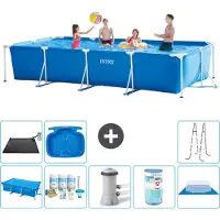 Intex Piscina rectangular de estructura - 450x220x84 cm - 9 piezas - Modelo S40310