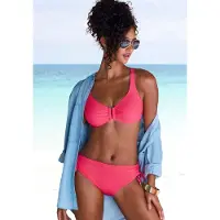LASCANA Top de bikini púrpura