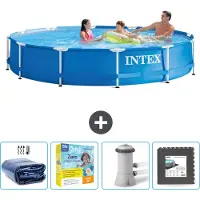Intex Piscina inflable rectangular - 366 x 76 cm - de 5 piezas - SCB10
