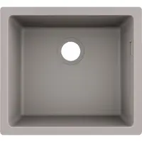 Hansgrohe Fregadero de encimera, modelo 43431380 S510-U450, color gris cemento, referencia S510-U450 BG