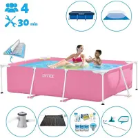 Intex Piscina rectangular de estructura - 220x150x60 cm - 7 piezas - SCB97