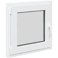 vidaXL Ventana oscilante y pivotante para sótano RISOR, 60 x 60 cm