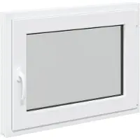 vidaXL Ventana oscilante y pivotante para sótano, modelo RISOR, 80 x 50 cm