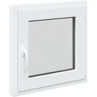 vidaXL Ventana oscilante y pivotante para sótano, modelo RISOR, 50 x 50 cm