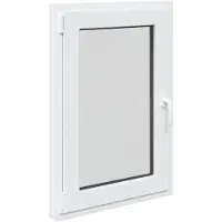 vidaXL Ventana oscilante y pivotante para sótano RISOR, 60 x 80 cm