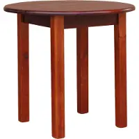 Koma Tools Mesa redonda, madera de pino, Ø 90 cm, tono calvados