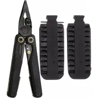 Leatherman Wave Alpha Obsidian Bundle EU300164 Black DLC MagnaCut, Black G10, multiherramienta con Bit Kit 931014