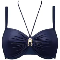 Marlies Dekkers Jet Set Majestic Blue Plunge Balcony Bikini Top Talla: 75C | Bikinis Outlet | Mujer | Azul