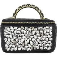 Faina Bolso de mano oro / negro / transparente