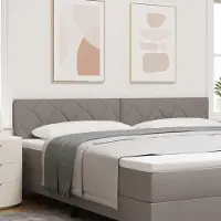 Syfax Cabecero LED Taupé 200 cm tela